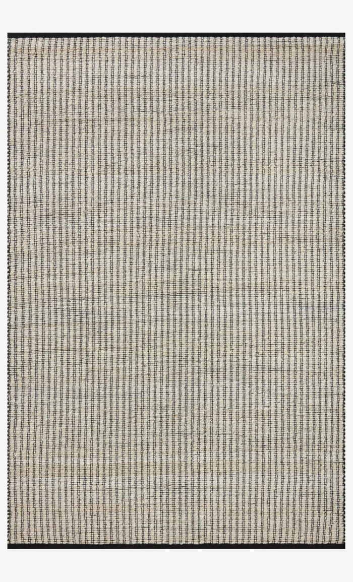 The Colton Rug Ivory Black