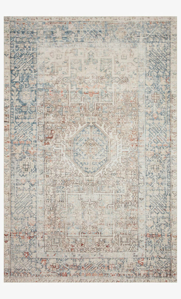 Jules Oriental Natural Ocean Area Rug